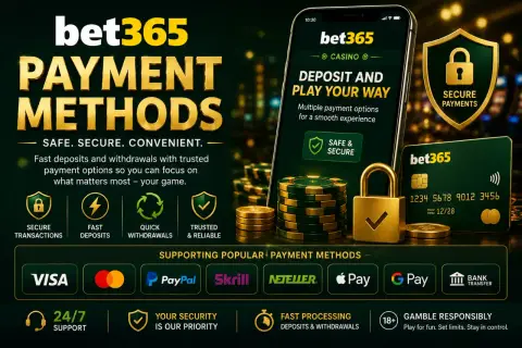 Bet365 Free Spin payment methods